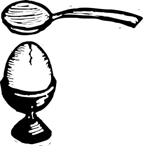 Ilustração vetorial da ilustração de 3 minutos do ovo de 3 minutos — Vetor de Stock