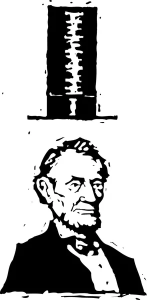 Ilustración vectorial de Abe Lincoln — Archivo Imágenes Vectoriales