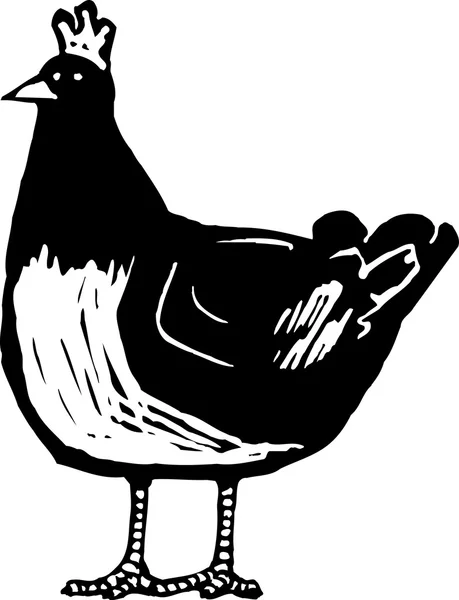 Ilustración de un pollo — Vector de stock