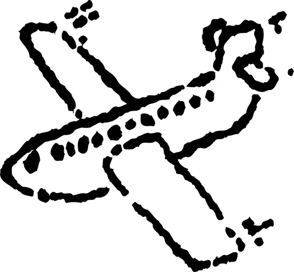 Ilustracja wektorowa samolotu — Wektor stockowy