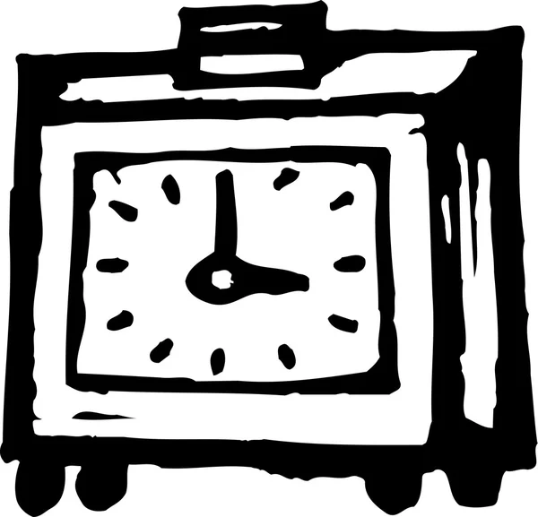 Ilustración vectorial del reloj despertador — Vector de stock