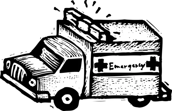 Vektor illustration av ambulans — Stock vektor