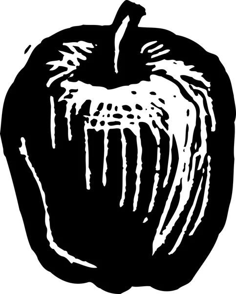 Ilustração vetorial da maçã — Vetor de Stock