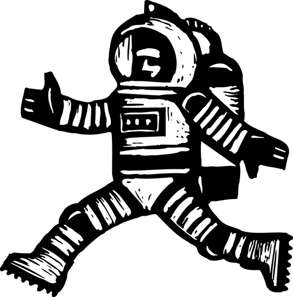 Vector Illustration of Astronaut — Stock Vector