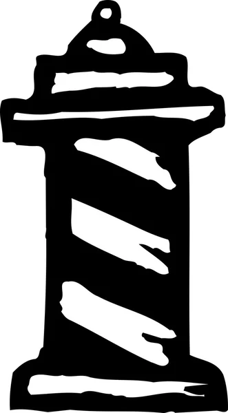Symbol der Friseurstange — Stockvektor