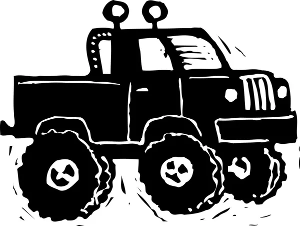 Vektor-Illustration von Bigfoot Truck — Stockvektor