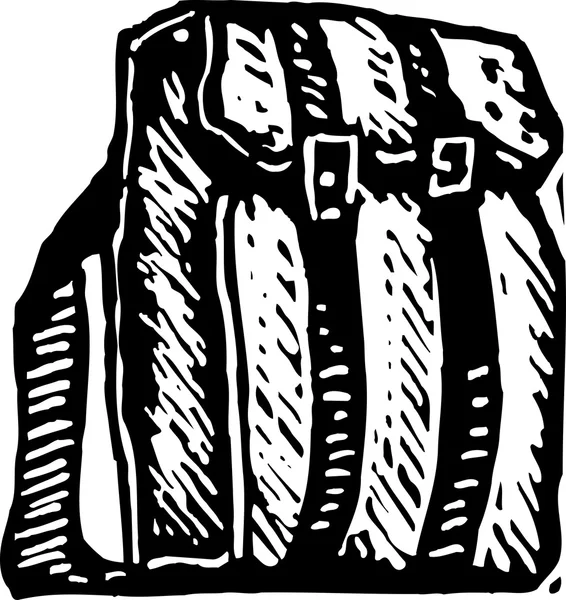 Векторная иллюстрация книжной сумки — стоковый вектор