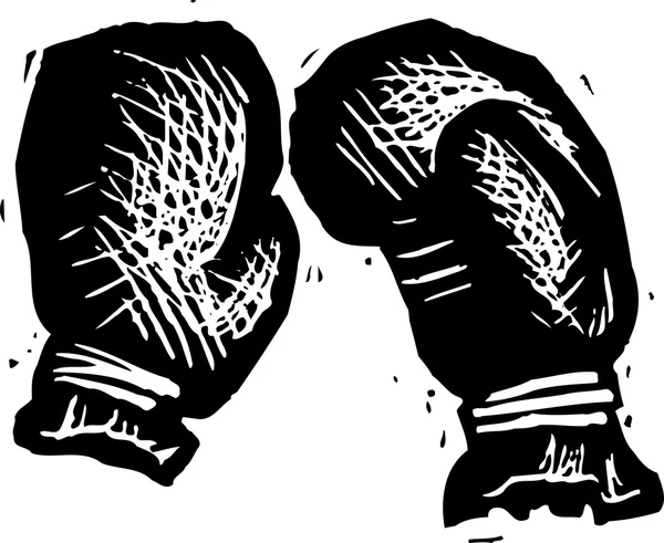 Ilustração vetorial de luvas de boxe — Vetor de Stock