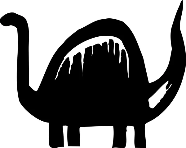 Pictogram van brontosaurus dinosaur — Stockvector