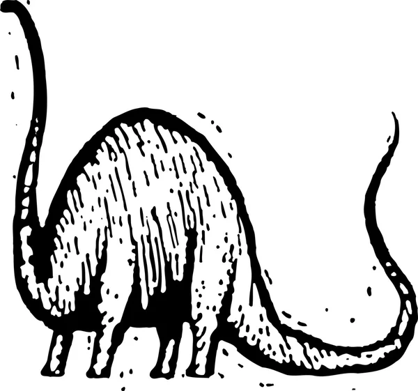 Vektor illustration av brontosaurus — Stock vektor