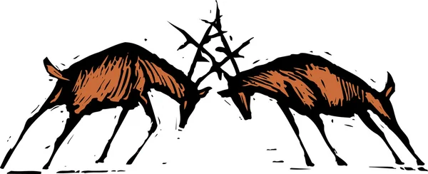 雄鹿队的插图 — 图库矢量图片