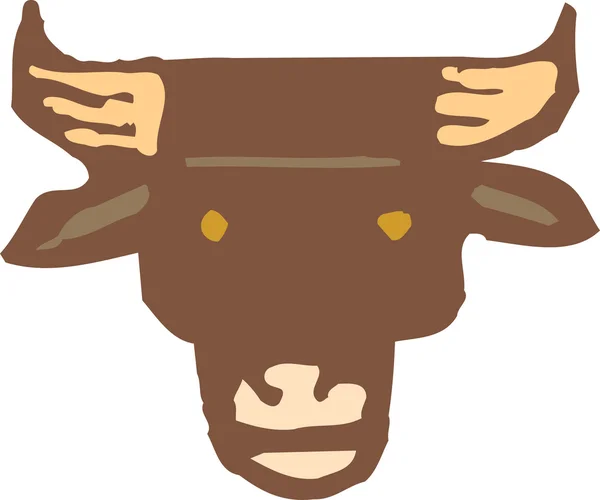 Значок голова бика — стоковий вектор