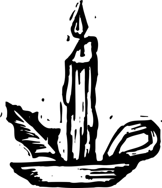 Icon of Candle (vektorbelysning) – stockvektor