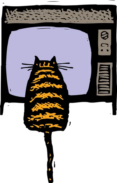 Illustration de bois de chat — Image vectorielle