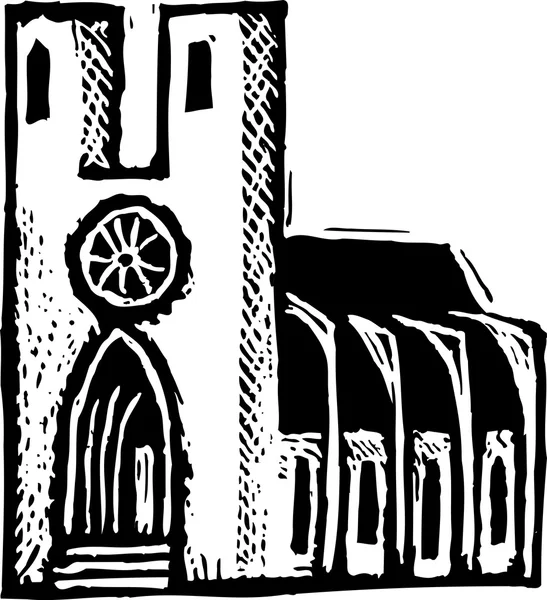 Illustration vectorielle de la cathédrale — Image vectorielle