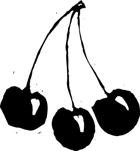 Vector Illustration of Cherries — Stock Vector