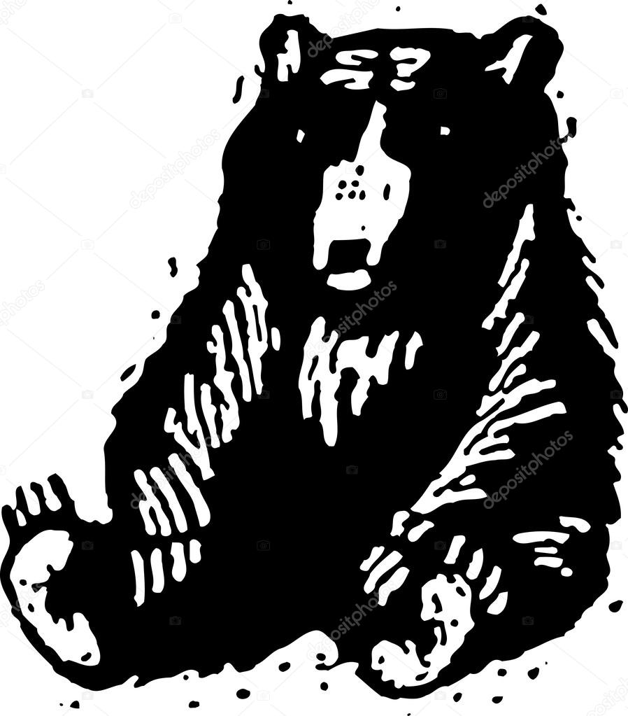 Vector illustration of Bear Cub