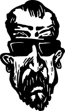 ceza yüz gravür çizimi