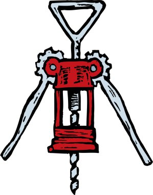 mantar vida gravür çizimi