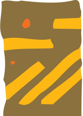 Dekoratif kenarlık resmi gravür