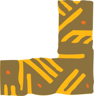 Dekoratif kenarlık resmi gravür