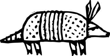Armadillo vektör çizim