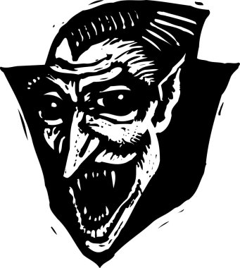 Dracula 'nın vektör illüstrasyonu