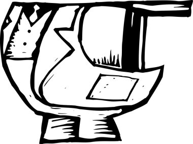 Disko uymak vektör çizim