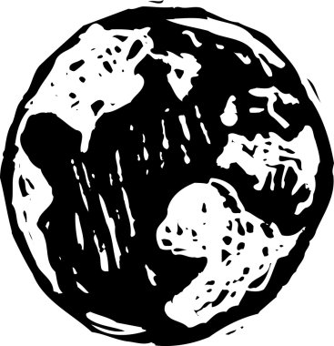 Dünya'nın gravür illüstrasyon