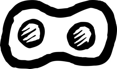 Vektör çizim simgesini yumurta