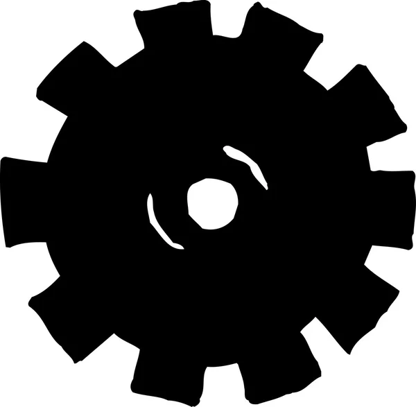 Vector Illustration Icon of Cog — Stock Vector