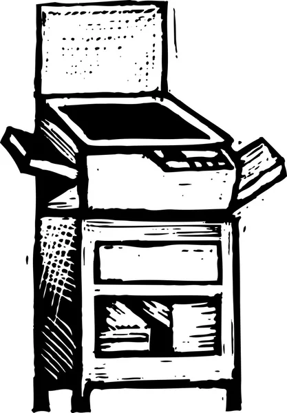Ilustración vectorial de fotocopiadora — Archivo Imágenes Vectoriales