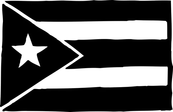 Vector Ilustración de Bandera de Cuba — Archivo Imágenes Vectoriales
