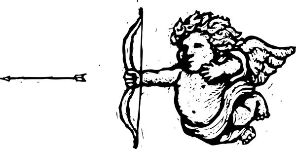 Vector Illustration of Cupid