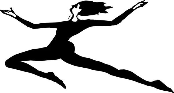 Ilustración vectorial de bailarina — Archivo Imágenes Vectoriales