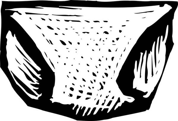 Векторная иллюстрация подгузника — стоковый вектор
