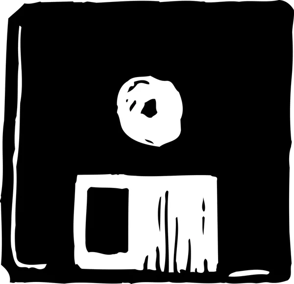 Vektorillustration Symbol der Diskette — Stockvektor