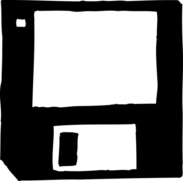 Vektorillustration Symbol der Diskette — Stockvektor