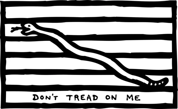 Vector Illustration of Don 't Tread on Me — стоковый вектор