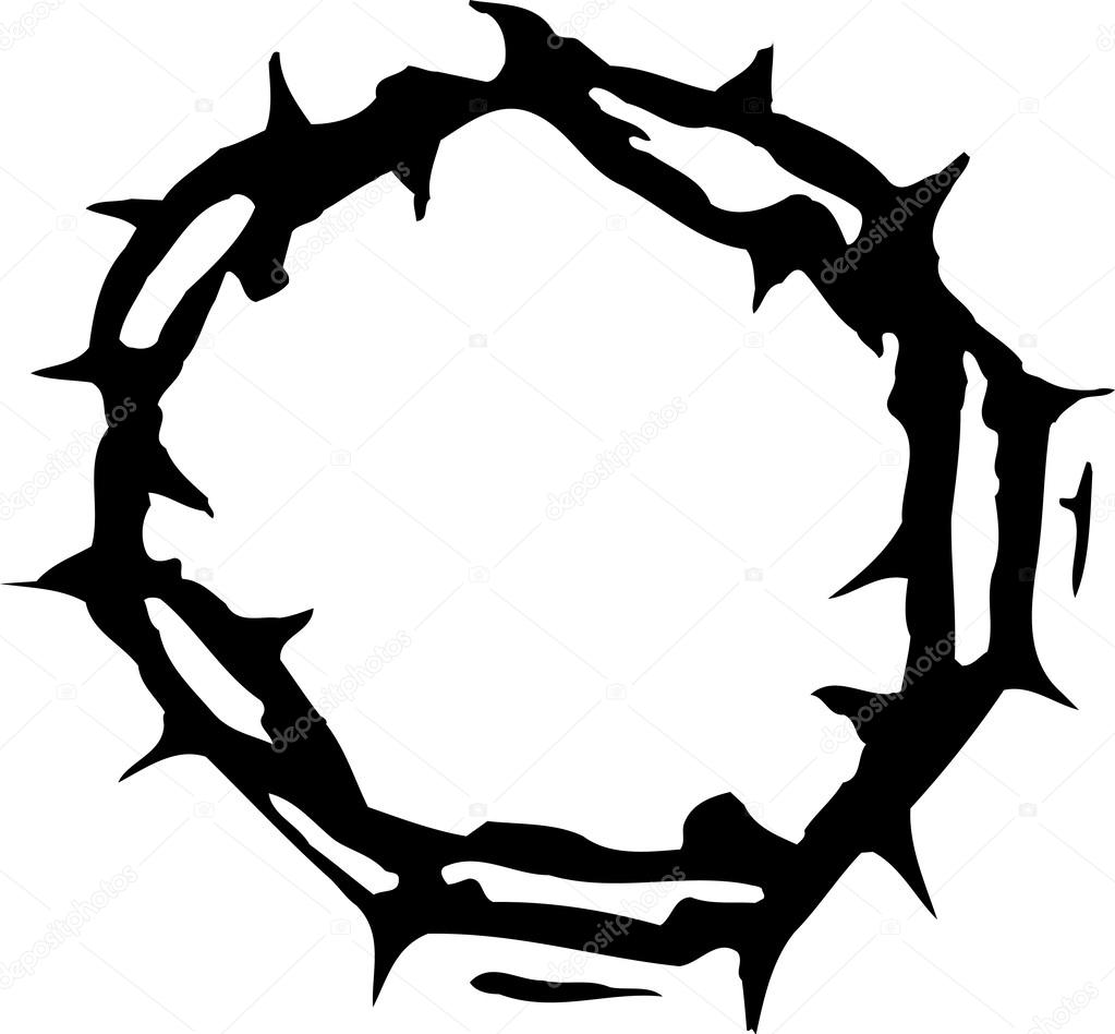 Vector Illustration of Crown of Thorns