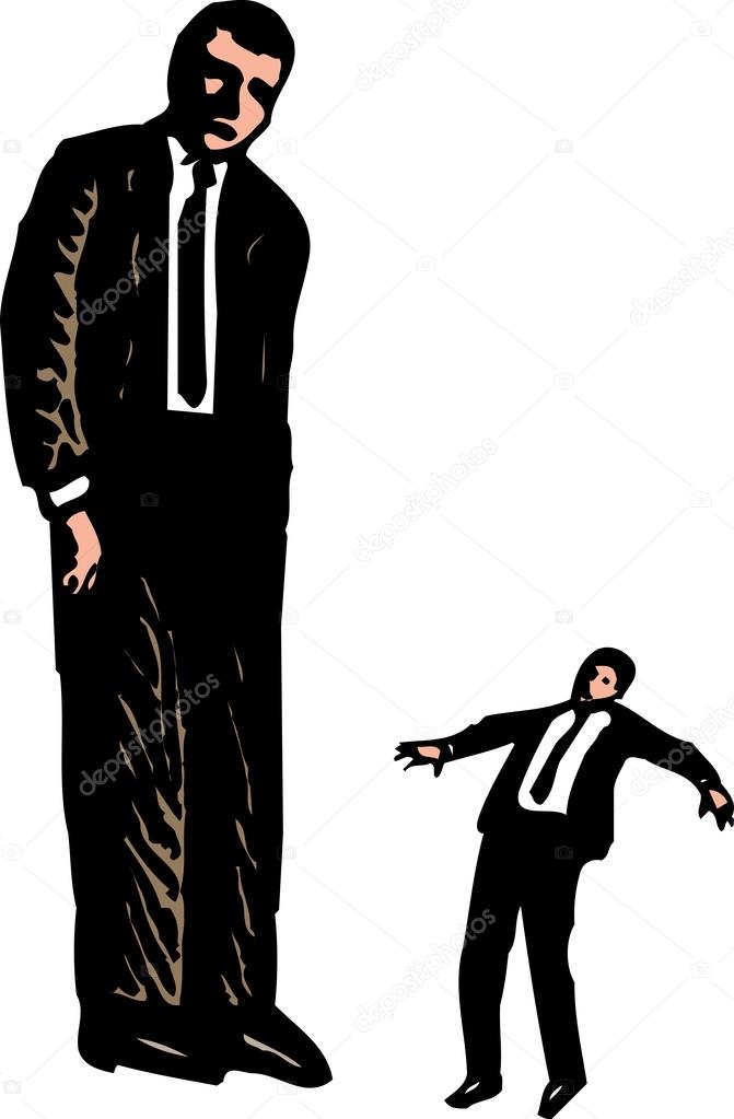 Woodcut Illustration of Shrinking Man