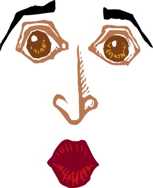 irkilmiş kadının yüzü