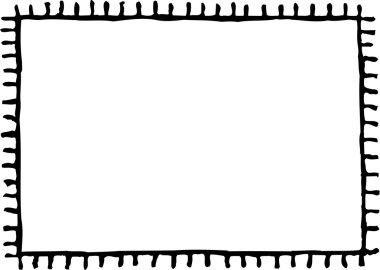 çerçeve gravür çizimi