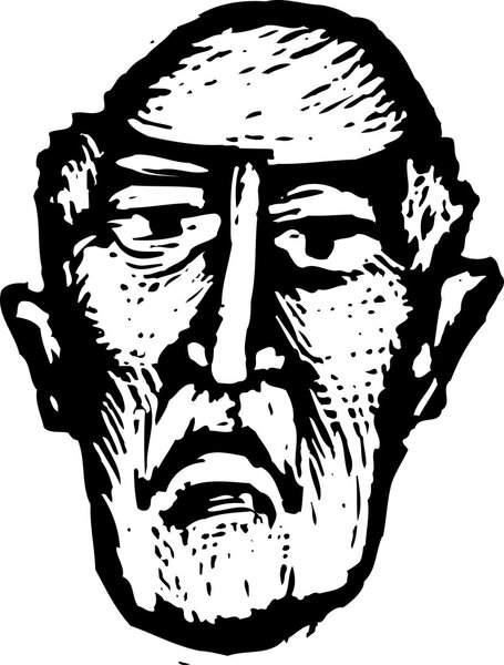 Векторная иллюстрация лица человека
