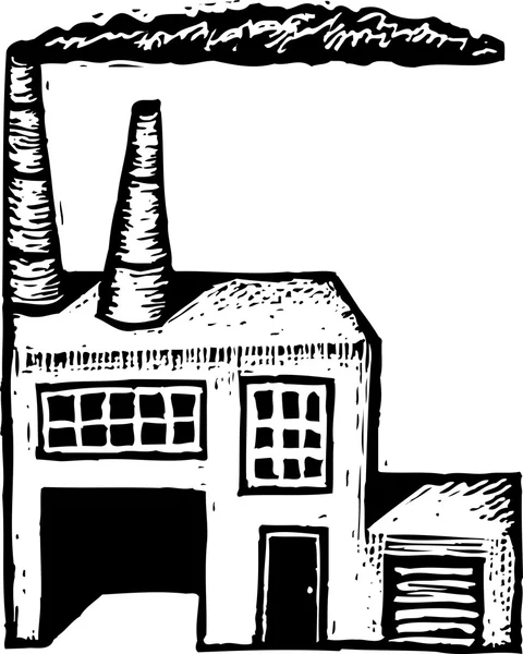 Illustrazione vettoriale della fabbrica — Vettoriale Stock