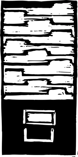 Ilustración vectorial del cajón del archivo — Archivo Imágenes Vectoriales