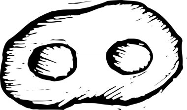 sahanda yumurta gravür çizimi