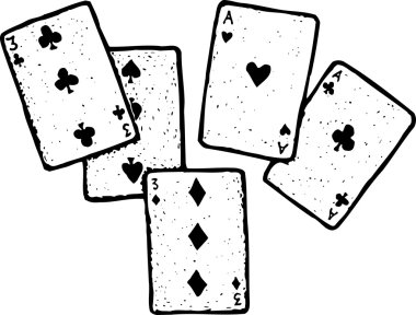 gravür ful poker el çizimi