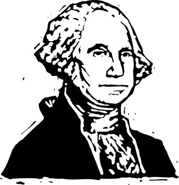 gravür resimde George washington