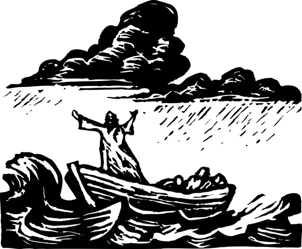 Houtsnede illustratie van Galilea — Stockvector